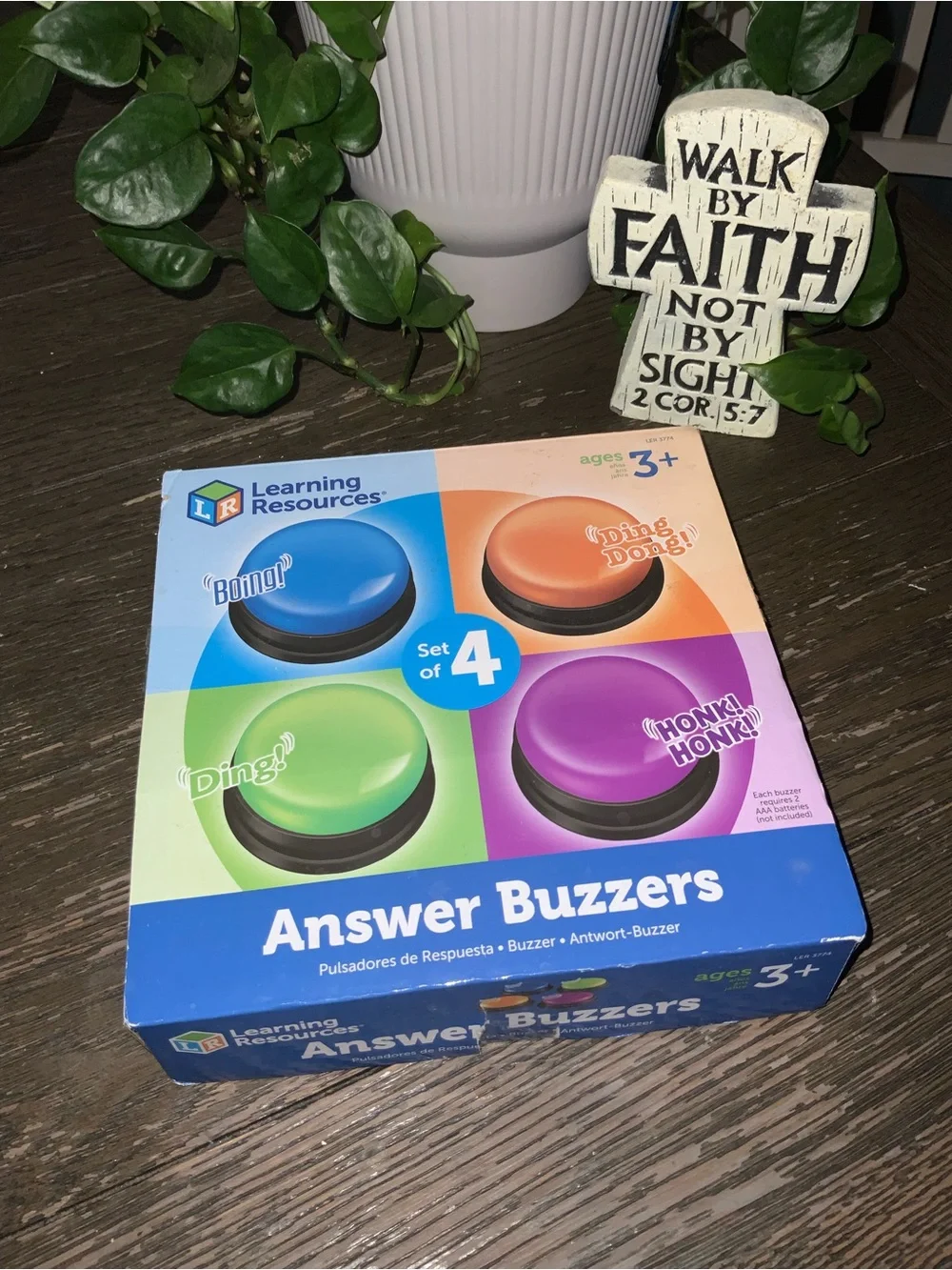 Learning Resources Answer Buzzers - Set of 4 NEW OPEN BOX